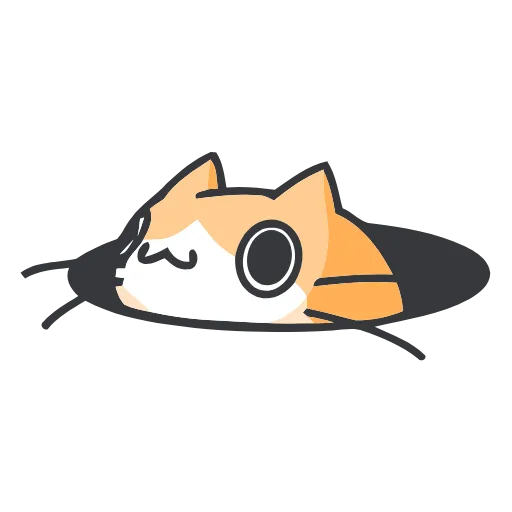 Стикер 30 Strange cat