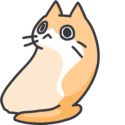 Стикер 56 Strange cat