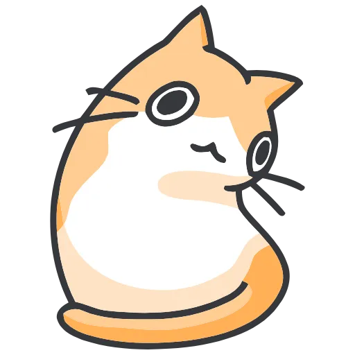 Стикер 31 Strange cat