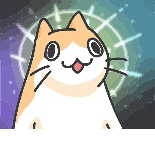 Стикер 52 Strange cat
