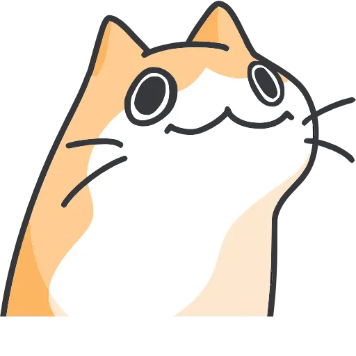 Стикер 36 Strange cat