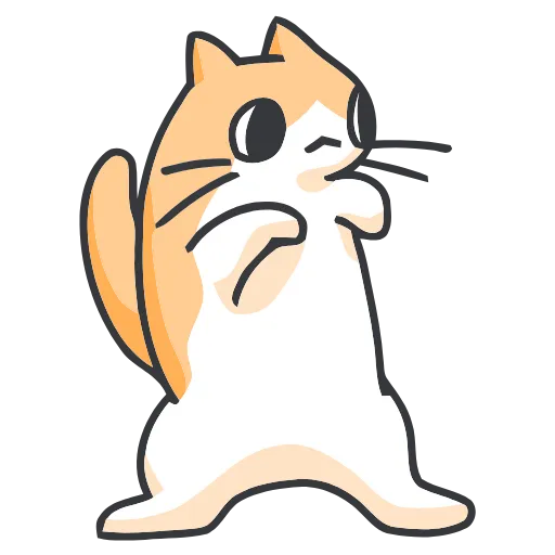 Стикер 13 Strange cat