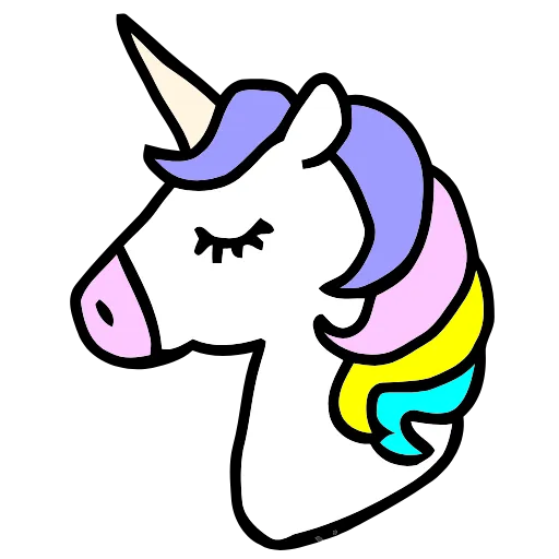 Стикер 54 Unicorn & Pegasus