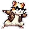 Стикер 9 🐹 Набор эмоджи по игре «Hamster Kombat»