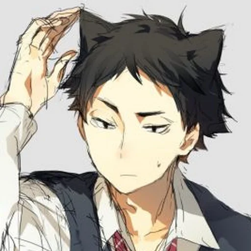 Стикер 6 Haikyuu