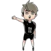Стикер 41 Haikyuu