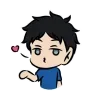 Стикер 25 Haikyuu