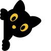 🙂 Эмодзи «Halloween - буквы с оранжевой обводкой к хэллоуину» для Telegram