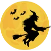 🙂 Эмодзи «Halloween - буквы с оранжевой обводкой к хэллоуину» для Telegram