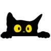 🙂 Эмодзи «Halloween - буквы с оранжевой обводкой к хэллоуину» для Telegram