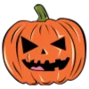 🙂 Эмодзи «Halloween - буквы с оранжевой обводкой к хэллоуину» для Telegram