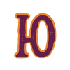 🙂 Эмодзи «Halloween - буквы с оранжевой обводкой к хэллоуину» для Telegram