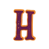 🙂 Эмодзи «Halloween - буквы с оранжевой обводкой к хэллоуину» для Telegram