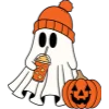 🙂 Эмодзи «Halloween - буквы с оранжевой обводкой к хэллоуину» для Telegram