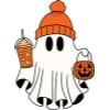 🙂 Эмодзи «Halloween - буквы с оранжевой обводкой к хэллоуину» для Telegram