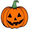 🙂 Эмодзи «Halloween - буквы с оранжевой обводкой к хэллоуину» для Telegram
