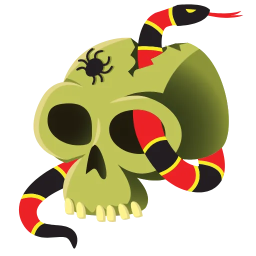 Стикер 24 Halloween emoji - анимированные эмодзи к хэллоуину