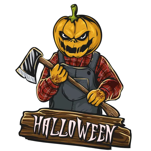 Стикер 5 Halloween emoji - анимированные эмодзи к хэллоуину