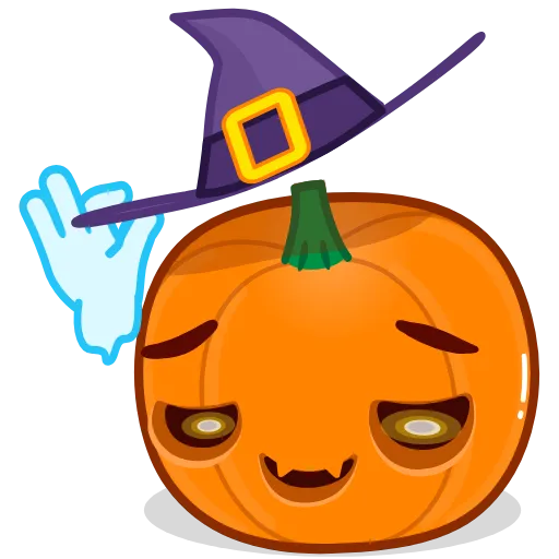 Стикер 5 Halloween Pumpkin