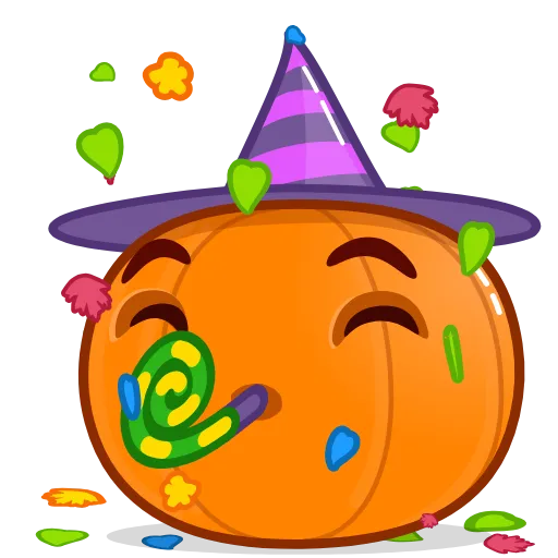 Стикер 16 Halloween Pumpkin