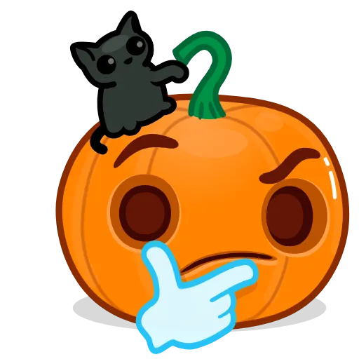 Стикер 9 Halloween Pumpkin