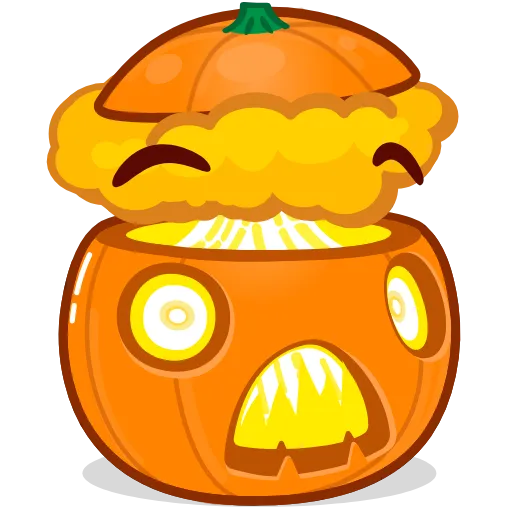 Стикер 18 Halloween Pumpkin