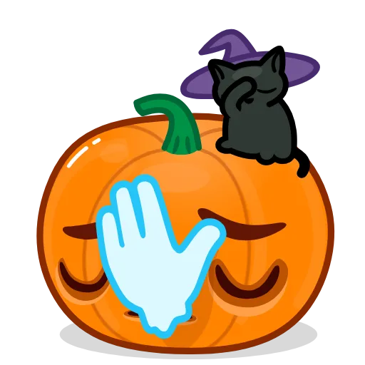 Стикер 15 Halloween Pumpkin