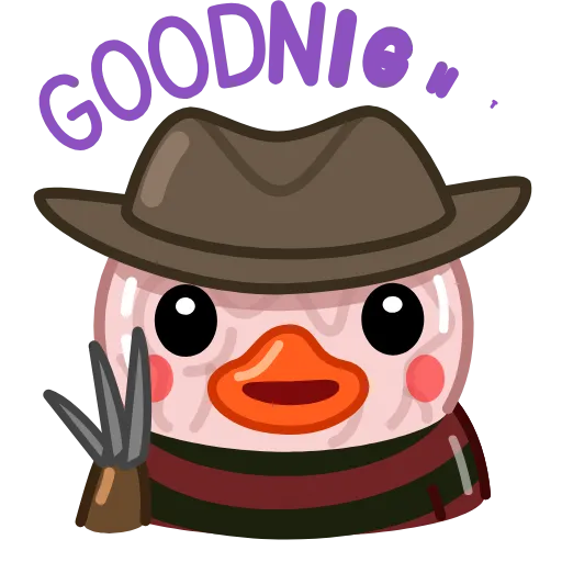 Стикер 13 Halloween Utya Duck