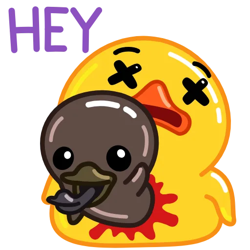 Стикер 9 Halloween Utya Duck