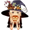 Стикер 59 Halloween Anime