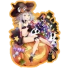 Стикер 34 Halloween Anime