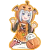 Стикер 8 Halloween Anime