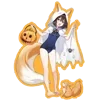 Стикер 47 Halloween Anime