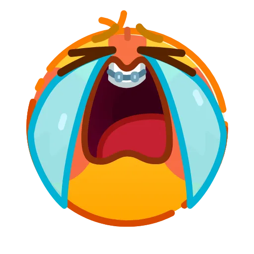 Стикер 22 Hand Drawn Emoji