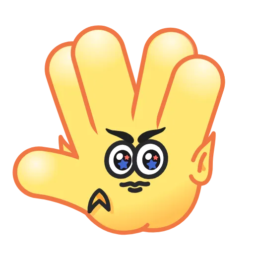Стикер 21 Hand Emoji