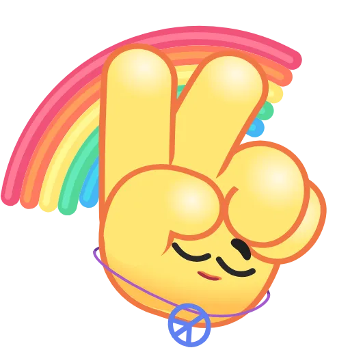 Стикер 17 Hand Emoji