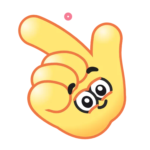 Стикер 6 Hand Emoji