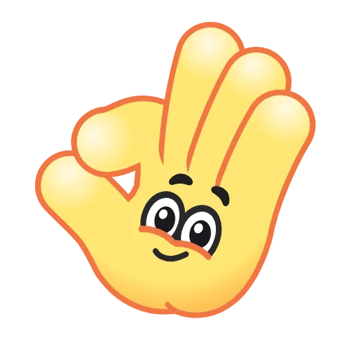 Стикер 19 Hand Emoji