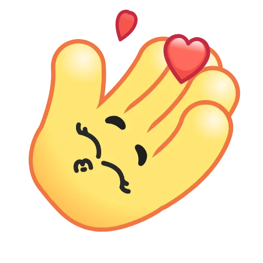 Стикер 3 Hand Emoji