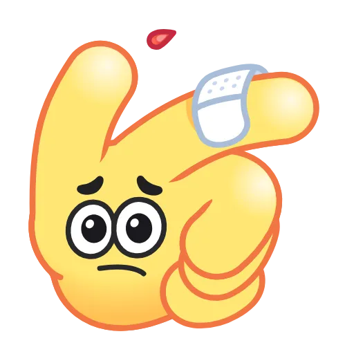 Стикер 35 Hand Emoji