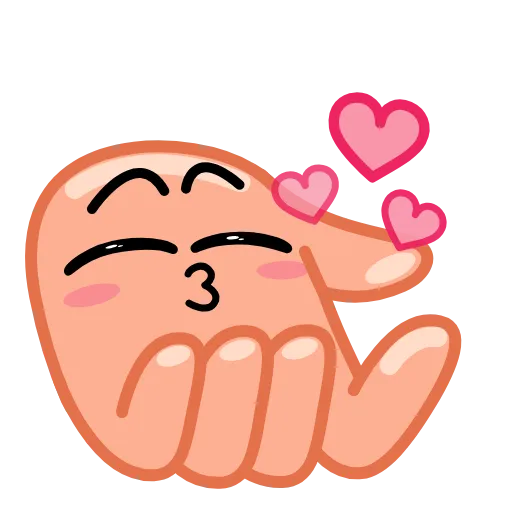 😘 Эмодзи «Руки» для Telegram