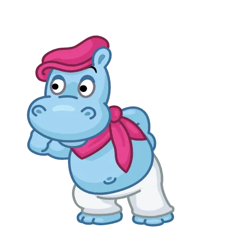 Стикер 3 Hippos