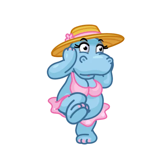 Стикер 4 Hippos