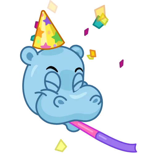 Стикер 16 Hippos