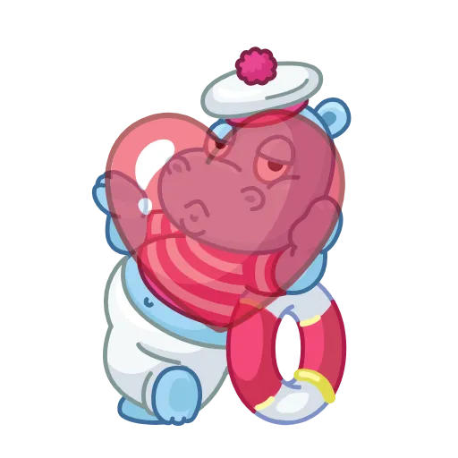 Стикер 2 Hippos
