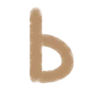 🤩 Эмодзи «Бежевые буквы и иконки» для Telegram