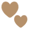 🤩 Эмодзи «Бежевые буквы и иконки» для Telegram