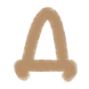 🤩 Эмодзи «Бежевые буквы и иконки» для Telegram