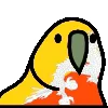 Стикер 15 👍 Party parrot - весёлый флекс попуг