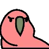 Стикер 6 👍 Party parrot - весёлый флекс попуг